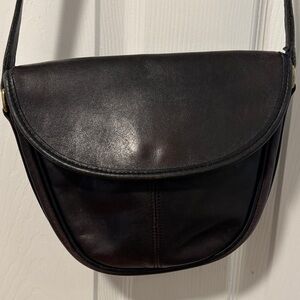Coach Black Leather Shoulder Bag